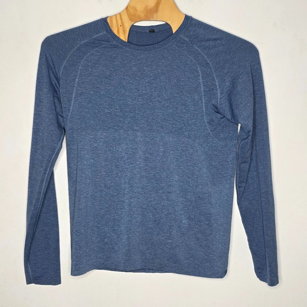 Lululemon Men’s Blue Metal Vent Tech Long-Sleeve Shirt Sz Large L